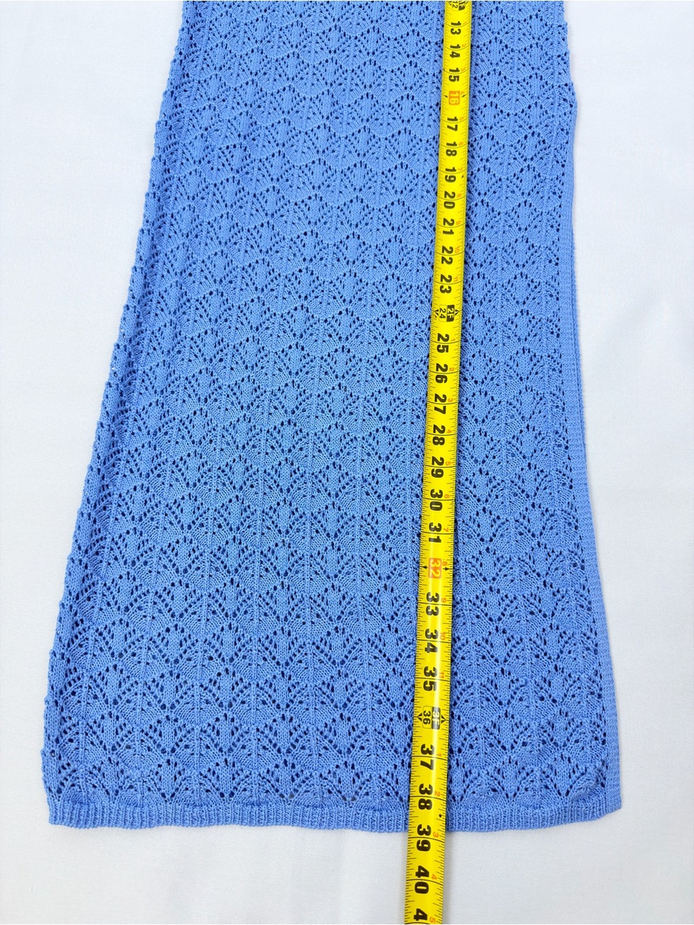 L*SPACE Sweet Talk Knit Set Blue NWT Top S Skirt XS - Picture 14 of 16